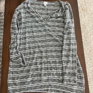 Gray Striped Women's Tunic